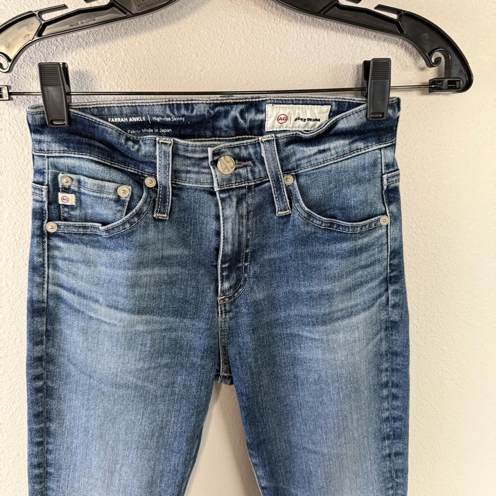 AG Farrah Ankle High Rise Skinny Jeans 16 Years Lithium Denim Casual Women’s 23 - Picture 6 of 12